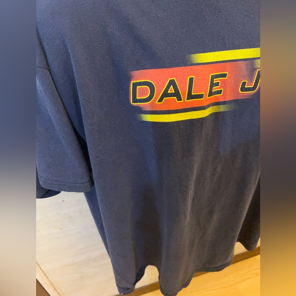 Vintage Dale Earnhardt Jr. #8 Budweiser NASCAR racing t-shirt in navy blue. - Picture 8 of 11